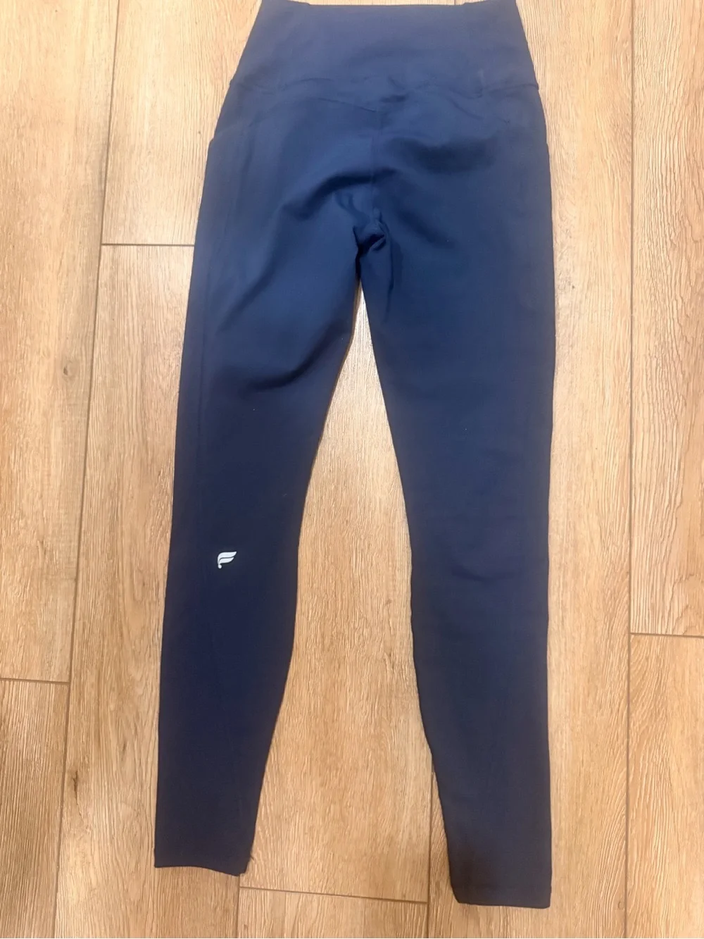 Fabletics Navy High-Rise Active Leggings with Side Pockets